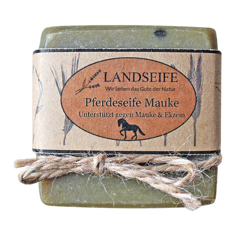 Pferdeseife Mauke, Landseife Naturkosmetik, gegen Mauke & Ekzem, 100% Bio, handgefertigt & vegan, 100 g - luterne.shop