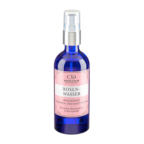 Byzantisches Bio-Rosenwasser, Apomanum, besonders hautpflegend durch naturreines Bio-Rosenblütenhydrolat, 100 ml, Gesichtspflege, Hautpflege - luterne.shop