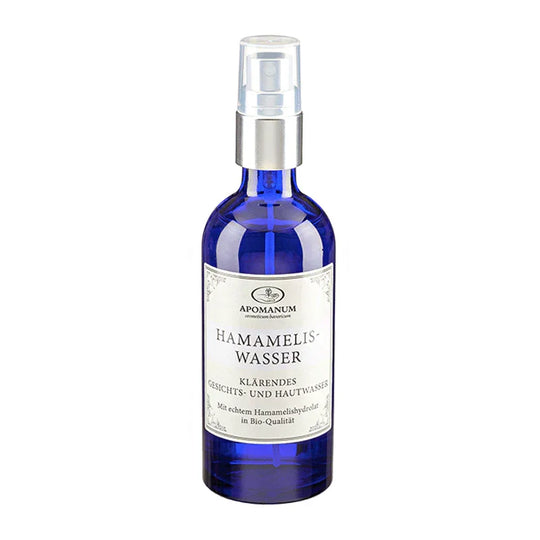 Echtes Bio-Hamameliswasser, Apomanum, besonders hautpflegend durch naturreines Bio-Hamamelishydrolat, 100 ml