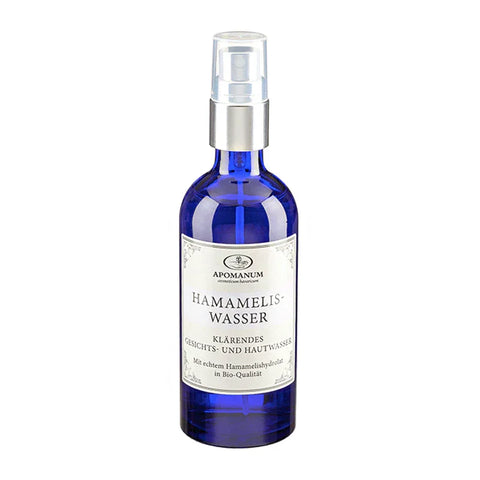 Echtes Bio-Hamameliswasser, Apomanum, besonders hautpflegend durch naturreines Bio-Hamamelishydrolat, 100 ml, Gesichtspflege, Hautpflege - luterne.shop