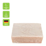 SapoRosa Rosen-Mandel-Seife, Apomanum, 100% natürlich, mit naturreinen ätherischen Pflanzenölen, 100 g, Körperpflege - luterne.shop