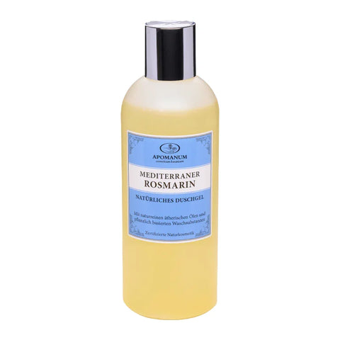 Duschgel Mediterraner Rosmarin, Apomanum, 100% natürlich, mit naturreinen ätherischen Pflanzenölen, 250 ml, Körperpflege - luterne.shop