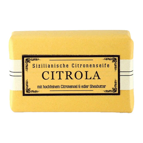 Citrola Zitronenseife, Apomanum, 100% natürlich, mit naturreinen ätherischen Pflanzenölen, 100 g, Körperpflege - luterne.shop