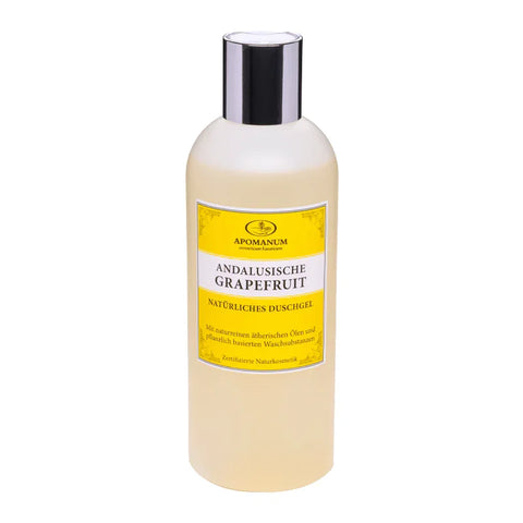 Duschgel Andalusische Grapefruit, Apomanum, 100% natürlich, mit naturreinen ätherischen Pflanzenölen, 250 ml, Körperpflege - luterne.shop