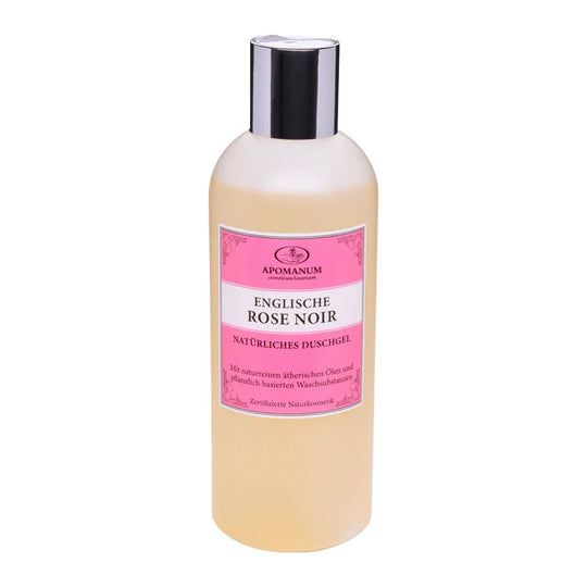 Duschgel Englische Rose, Apomanum, 100% natürlich, mit naturreinen ätherischen Pflanzenölen, 250 ml