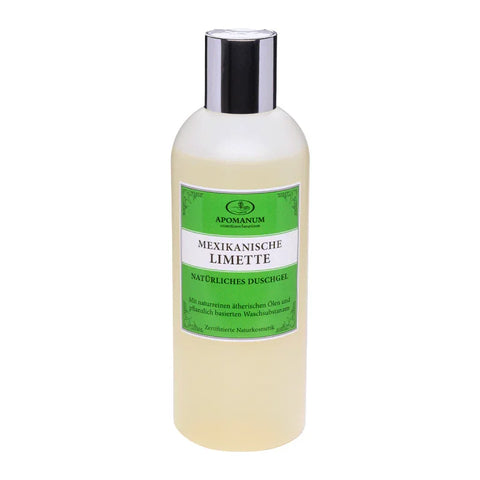 Duschgel Mexikanische Limette, Apomanum, 100% natürlich, mit naturreinen ätherischen Pflanzenölen, 250 ml, Körperpflege - luterne.shop
