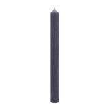 25 Stabkerzen Anthrazit, 250/22 mm, KERZENFARM HAHN, durchgefärbt, Brenndauer 12h