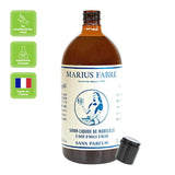Marseiller Flüssigseife, parfümfrei, Marius Fabre, Nachfüller, 1 l, Körperpflege, NSL1LNP - luterne.shop