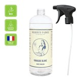 Essigspray für den Haushalt, weiß, Marius Fabre, destilliert, 100% natürlich, 700 ml, für Haushalt & Reinigung, NVI700 - luterne.shop