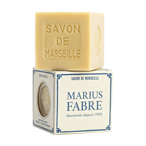 Marseiller Seife für die Wäsche, Marius Fabre, 100% Bio, ohne Palmöl, Würfelform, 400 g, für Haushalt & Reinigung, N400BSP - luterne.shop