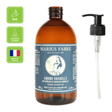 Geschirrspülmittel mit Marseiller Seifenflocken, Marius Fabre, 100% Bio, ohne Palmöl, 500 ml, für Haushalt & Reinigung, NATURENLVCOP500 SP - luterne.shop