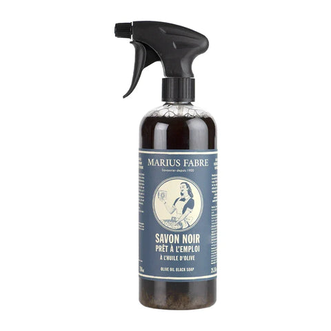 Flüssigseife, schwarz, Marius Fabre, mit Zerstäuber, Sprühflasche, 750 ml, NSNSP750 - luterne.shop