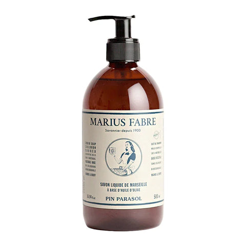 Marseiller Flüssigseife, mit ätherischen Ölen der Parasolkiefer, Pinien, Marius Fabre, 500 ml, Körperpflege, NLIQPP - luterne.shop