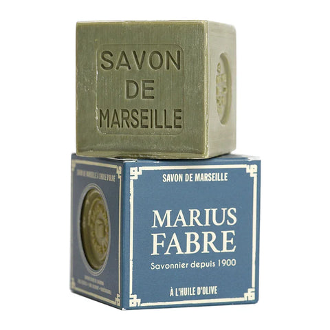 Marseiller Seife mit Olivenöl, Marius Fabre, 100% Bio, pflegend & mild, für alle Hauttypen, Würfelform, 400 g, Körperpflege, N400V - luterne.shop