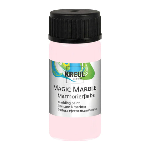 KREUL Magic Marble Marmorierfarbe Matt, Mademoiselle Rosé, 20 ml-Glas - luterne.shop