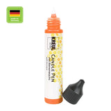 KREUL Candle Pen, Orange, Kerzenstift mit feiner Malspitze, mit Bienenwachs, zum Bemalen & Verzieren von Kerzen - luterne.shop