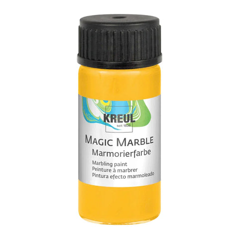 KREUL Magic Marble Marmorierfarbe, Sonnengelb, 20 ml-Glas - luterne.shop