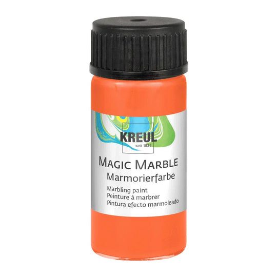 KREUL Magic Marble Marmorierfarbe, Orange, 20 ml-Glas