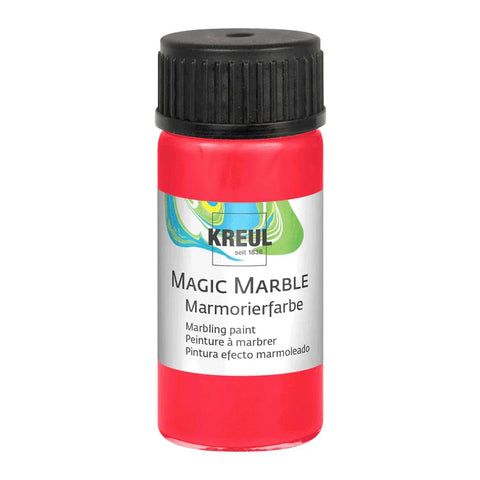 KREUL Magic Marble Marmorierfarbe, Rot, 20 ml-Glas - luterne.shop