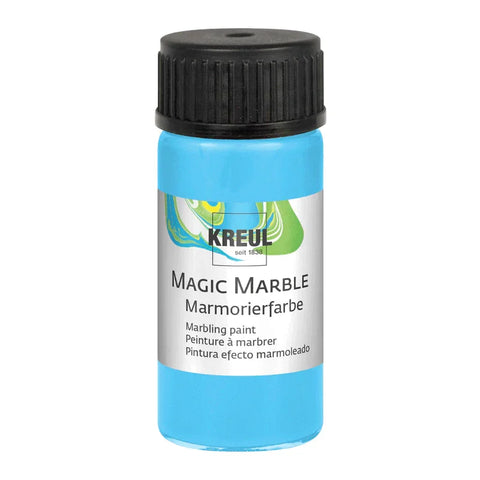 KREUL Magic Marble Marmorierfarbe, Hellblau, 20 ml-Glas - luterne.shop