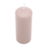 Stumpenkerze Rosé, 130/68 mm, Wiedemann, Brenndauer 73h