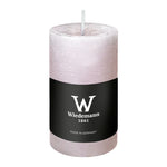 Marble Rustik Stumpenkerze Rosé, 90/58 mm, Wiedemann, Brenndauer 30h, durchgefärbt