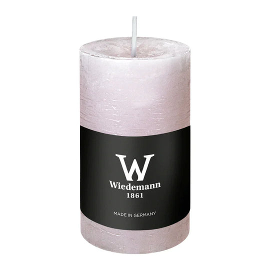 Marble Rustik Stumpenkerze Rosé, 90/58 mm, Wiedemann, Brenndauer 30h, durchgefärbt