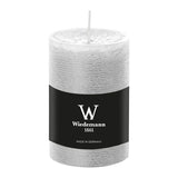 Marble Rustik Kerze Weiß, 100/68 mm, Wiedemann, 42h