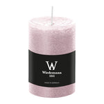 Marble Rustik Stumpenkerze Rosé, 100/68 mm, Wiedemann, Brenndauer 42h, durchgefärbt