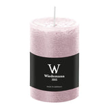 Marble Rustik Kerze Rosé, 100/68 mm, Wiedemann, 42h