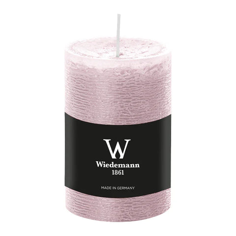 Marble Rustik Kerze Rosé, 100/68 mm, Wiedemann, 42h