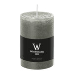 Marble Rustik Stumpenkerze Betongrau, 100/68 mm, Wiedemann, Brenndauer 42h, durchgefärbt