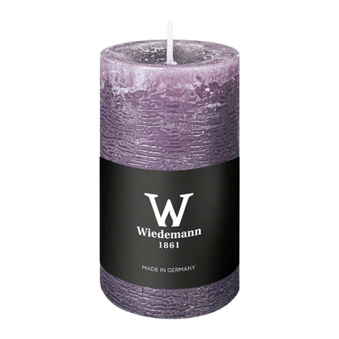 Marble Rustik Kerze Mauve, 90/58 mm, Wiedemann, 30h