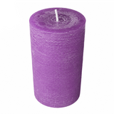 Marble Rustik Stumpenkerze Mauve, 190/100 mm, Wiedemann, Brenndauer 155h, durchgefärbt