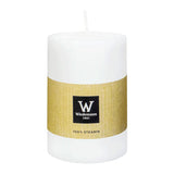 Stumpenkerze aus Stearin, 100% pflanzlicher Wachs, 80/68 mm, Wiedemann, Brenndauer ca. 42h - luterne.shop