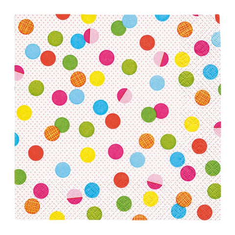 Lunchservietten „Party Dots“, 33x33 cm, 3-lagig, Home Fashion®, 20 Stück - luterne.shop