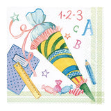 Lunchservietten „School Start“, 33x33 cm, 3-lagig, Home Fashion®, 20 Stück - luterne.shop