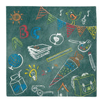 Lunchservietten „Blackboard ABC“, 33x33 cm, 3-lagig, Home Fashion®, 20 Stück