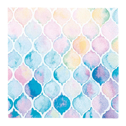 Lunchservietten „Watercolour Shells“, 33x33 cm, 3-lagig, Home Fashion®, 20 Stück - luterne.shop