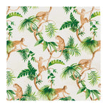 Lunchservietten „Monkey Family“, 33x33 cm, 3-lagig, Home Fashion®, 20 Stück