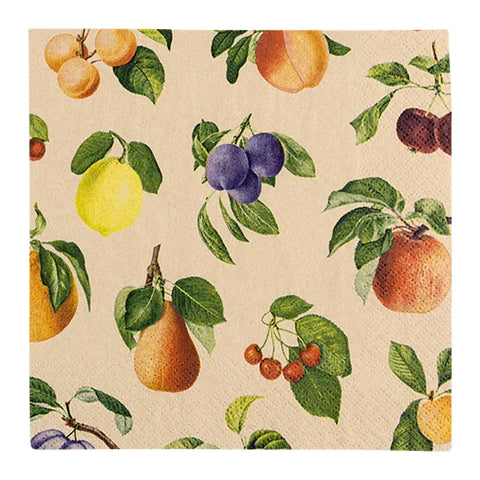 Recyclingservietten „Fruit Lovers“, 33x33 cm, 2-lagig, Home Fashion®, 20 Stück - luterne.shop