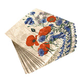 Recyclingservietten „Wild Poppies“, 33x33 cm, 2-lagig, Home Fashion®, 20 Stück - luterne.shop