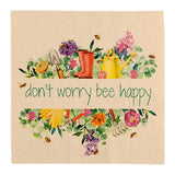 Recyclingservietten „Bee Happy“, 33x33 cm, 2-lagig, Home Fashion®, 20 Stück - luterne.shop