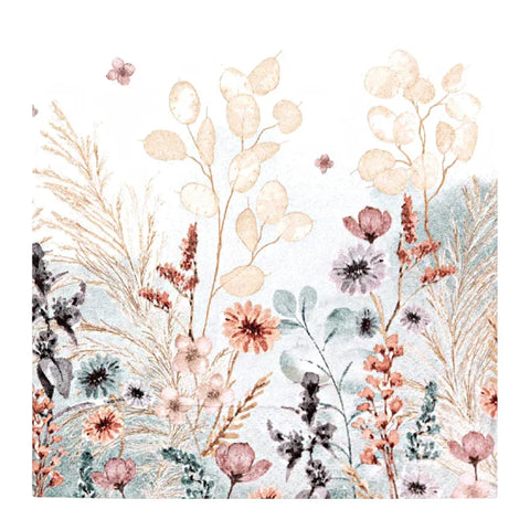 Lunchservietten „Mellow Flowers“, 33x33 cm, 3-lagig, Home Fashion®, 20 Stück - luterne.shop