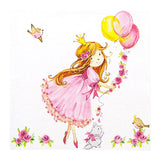 Lunchservietten „Cute Princess“, 33x33 cm, 3-lagig, Home Fashion®, 20 Stück - luterne.shop