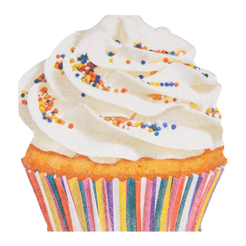 Stanzservietten „Delicate Cupcake“, 32x31 cm, 1-lagig, Home Fashion®, 12 Stück - luterne.shop