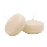 CLASSIC Schwimmkerzen klein Creme, 50/30 mm, WENZEL, Brenndauer 4h, 28 St.