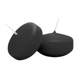 CLASSIC Schwimmkerzen klein Schwarz, 50/30 mm, WENZEL, Brenndauer 4h, 28 St.