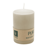 PURE Stumpenkerze Sahara, 90/60 mm, WENZEL, Brenndauer 25h, plastikfrei, selbstverlöschend
