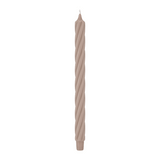 RUSTIC TWIST-Stabkerzen Sahara, WENZEL, 350/28 mm, Brenndauer ca. 23h, 4 Stück